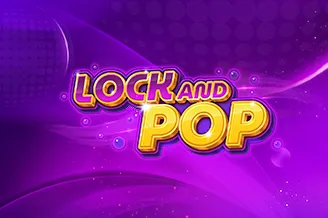 Lock and Pop video slot with golden 3D lettering on a purple disco-lit background at QuickBet Casino