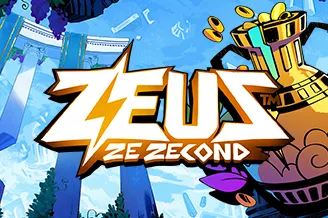 Zeus Ze Zecond new slot at QuickBet Casino with golden robot Zeus and blue temple columns